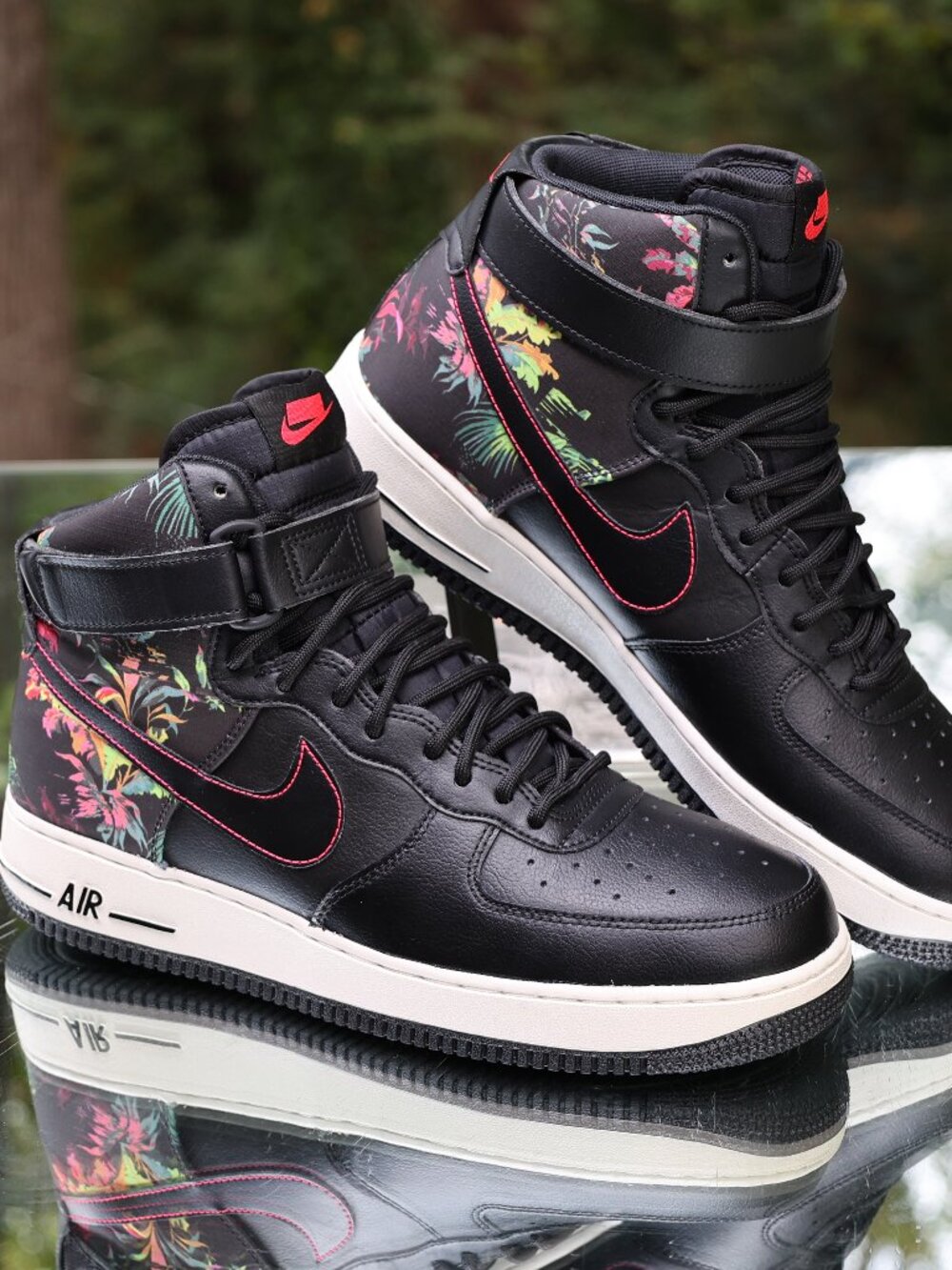 Nike Air Force 1 High Black Floral Size 10.5
